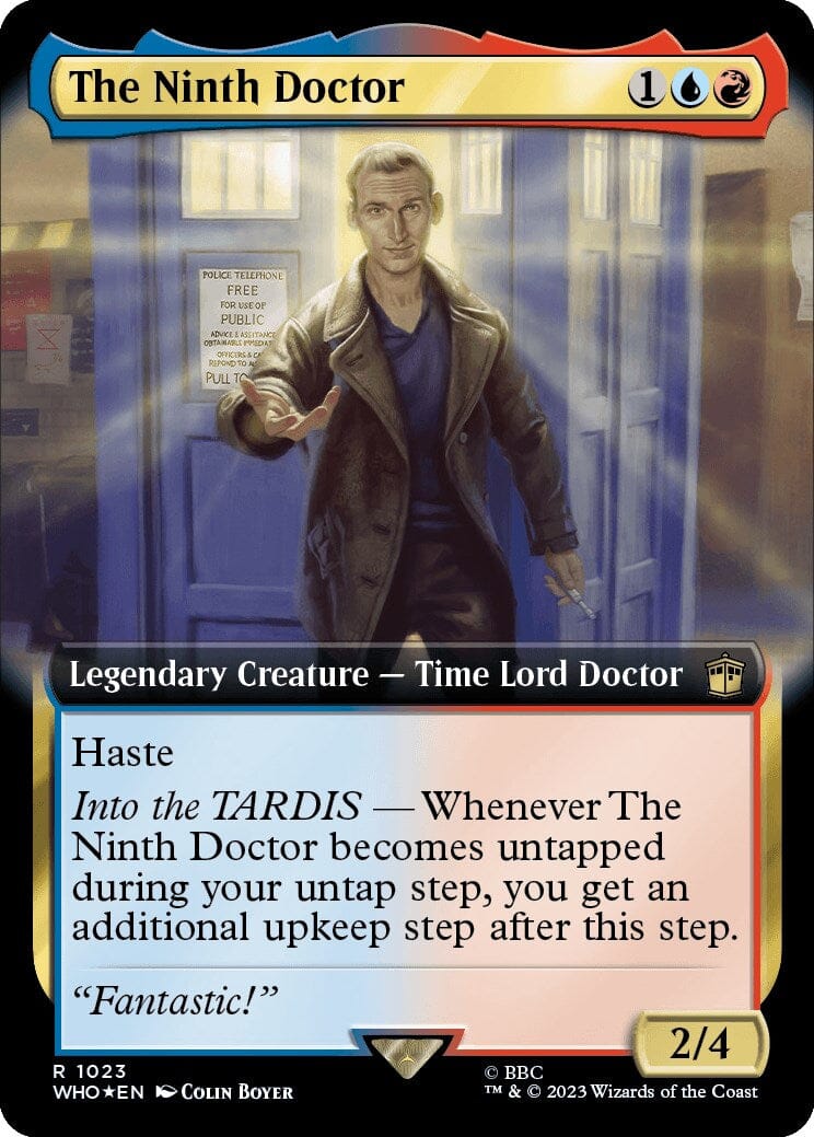 The Ninth Doctor (Extended Art) (Surge Foil) [Doctor Who] MTG Single Magic: The Gathering  | Multizone: Comics And Games