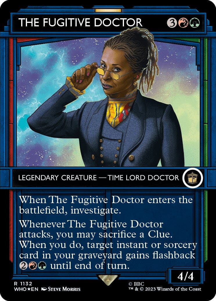 The Fugitive Doctor (Showcase) (Surge Foil) [Doctor Who] MTG Single Magic: The Gathering  | Multizone: Comics And Games