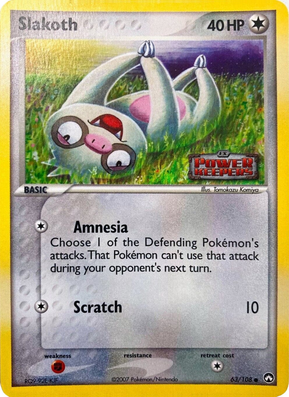 Slakoth (63/108) (Stamped) [EX: Power Keepers] Pokemon Single Pokémon  | Multizone: Comics And Games