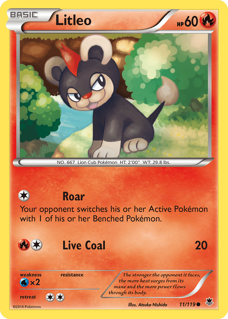 Litleo (11/119) [XY: Phantom Forces] Pokemon Single Pokémon  | Multizone: Comics And Games