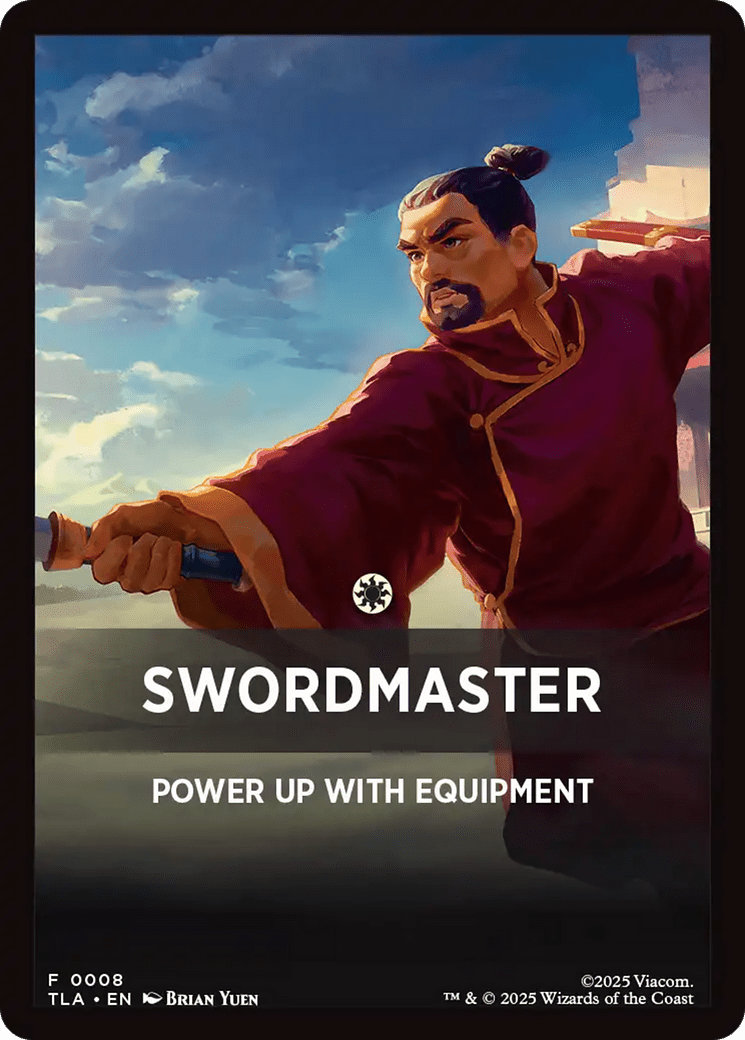 Swordmaster Theme Card [Avatar: The Last Airbender Tokens] MTG Single Magic: The Gathering  | Multizone: Comics And Games