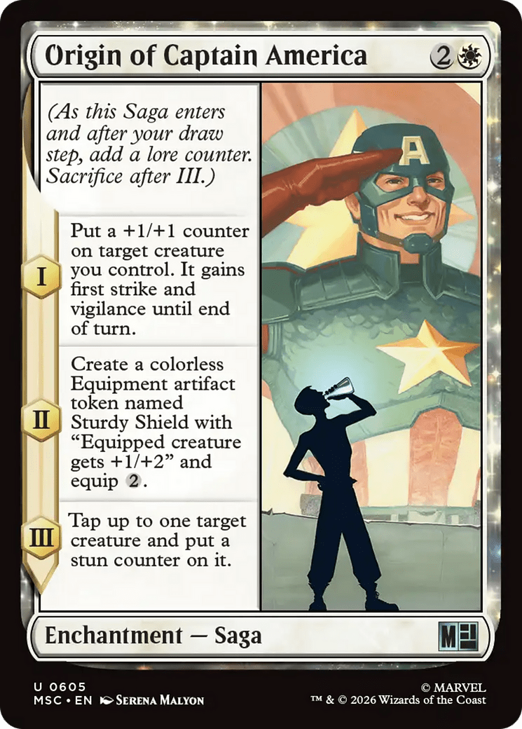 Origin of Captain America [Marvel Super Heroes Commander] MTG Single Magic: The Gathering  | Multizone: Comics And Games