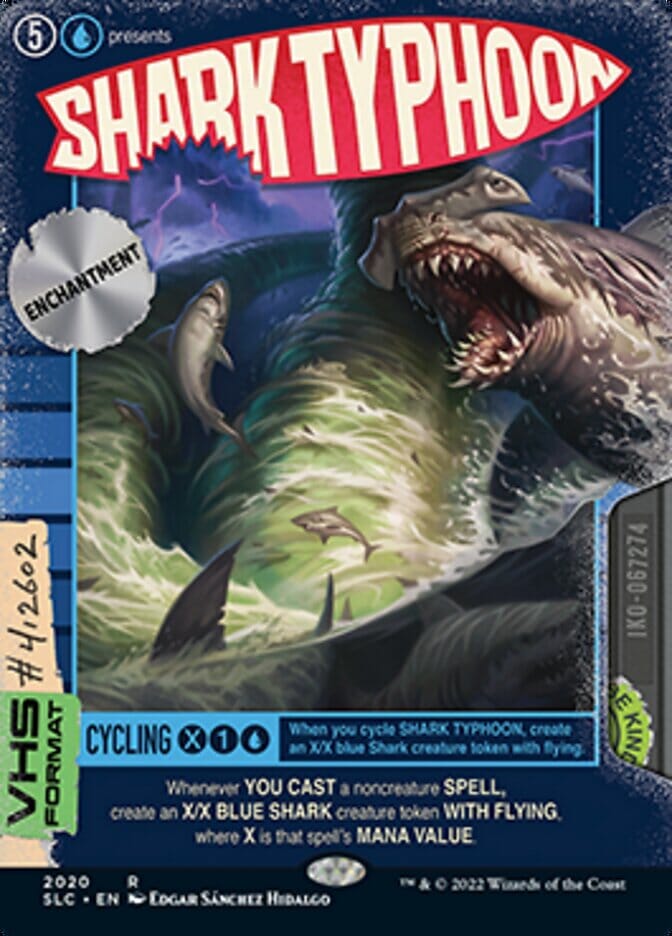 Shark Typhoon (Borderless Alternate Art) [Secret Lair Countdown Kit] MTG Single Magic: The Gathering  | Multizone: Comics And Games