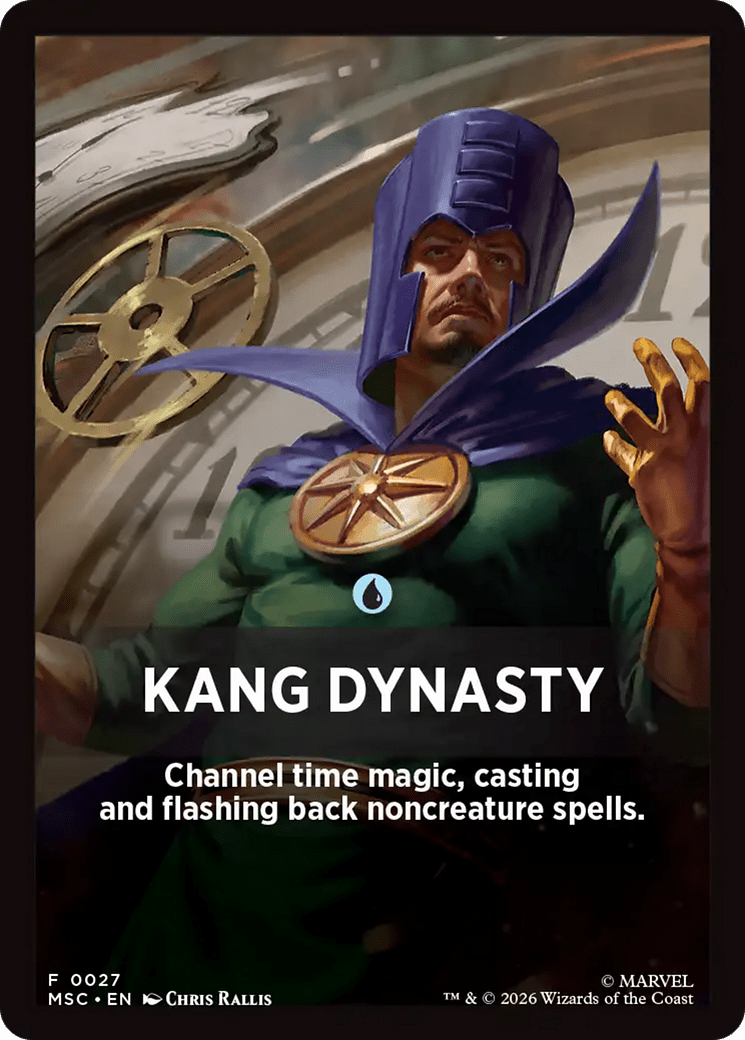 Kang Dynasty Theme Card [Marvel Super Heroes Commander] MTG Single Magic: The Gathering  | Multizone: Comics And Games