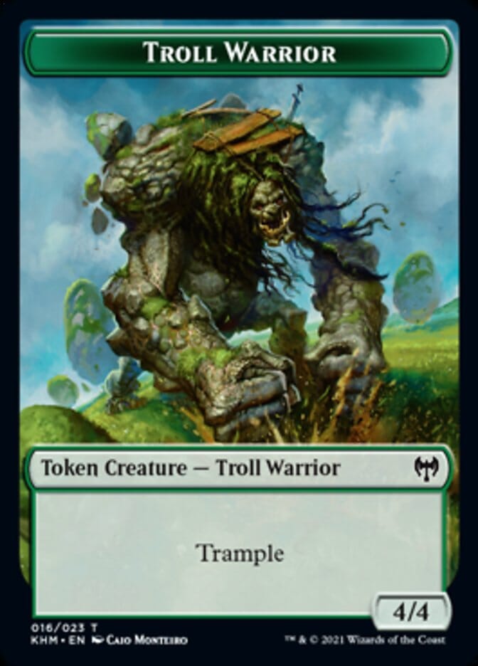 Troll Warrior Token [Kaldheim Tokens] MTG Single Magic: The Gathering  | Multizone: Comics And Games