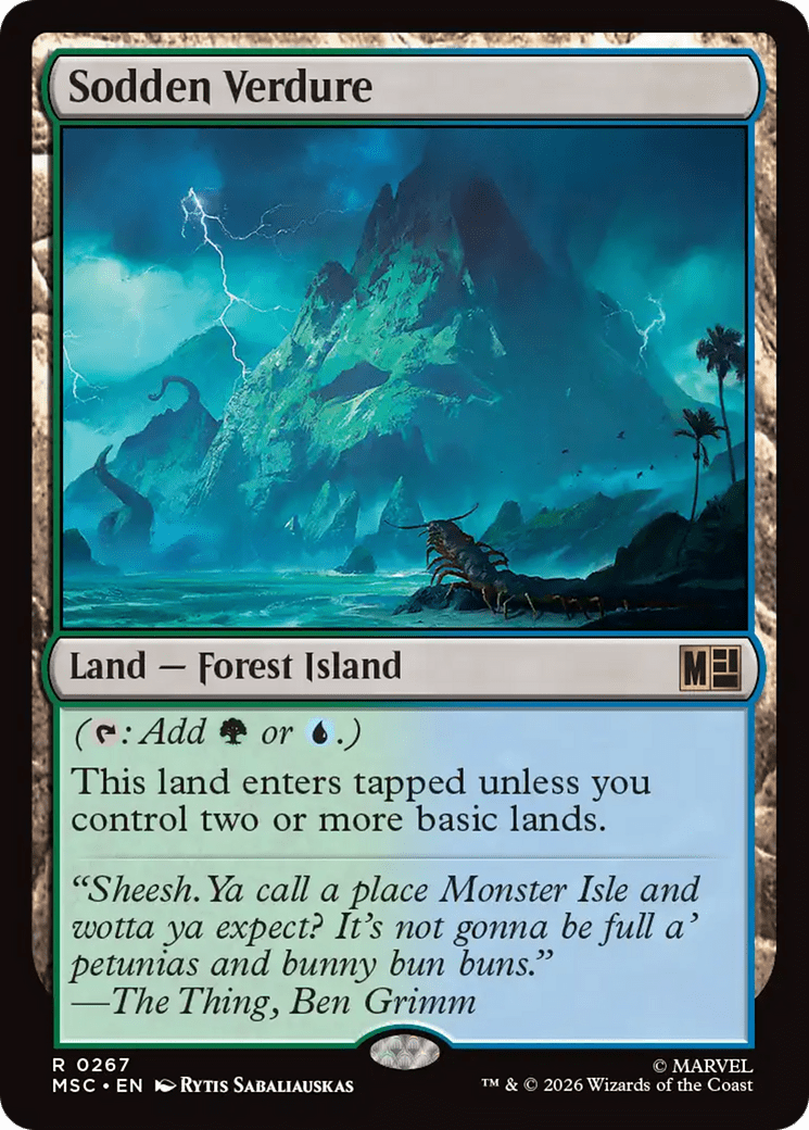 Sodden Verdure [Marvel Super Heroes Commander] MTG Single Magic: The Gathering  | Multizone: Comics And Games