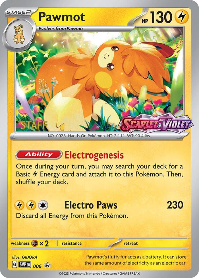 Pawmot (006) [Staff] [Scarlet & Violet 151] Pokemon Single Pokémon  | Multizone: Comics And Games