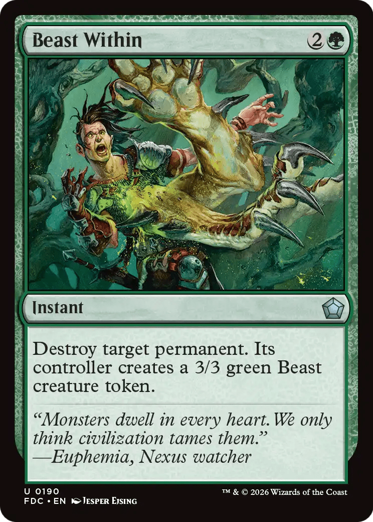 Beast Within [Foundations Commander] MTG Single Magic: The Gathering  | Multizone: Comics And Games