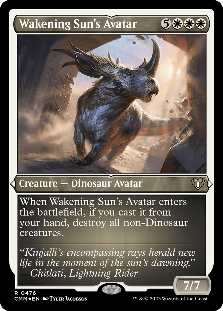 Wakening Sun's Avatar (Foil Etched) [Commander Masters] MTG Single Magic: The Gathering  | Multizone: Comics And Games