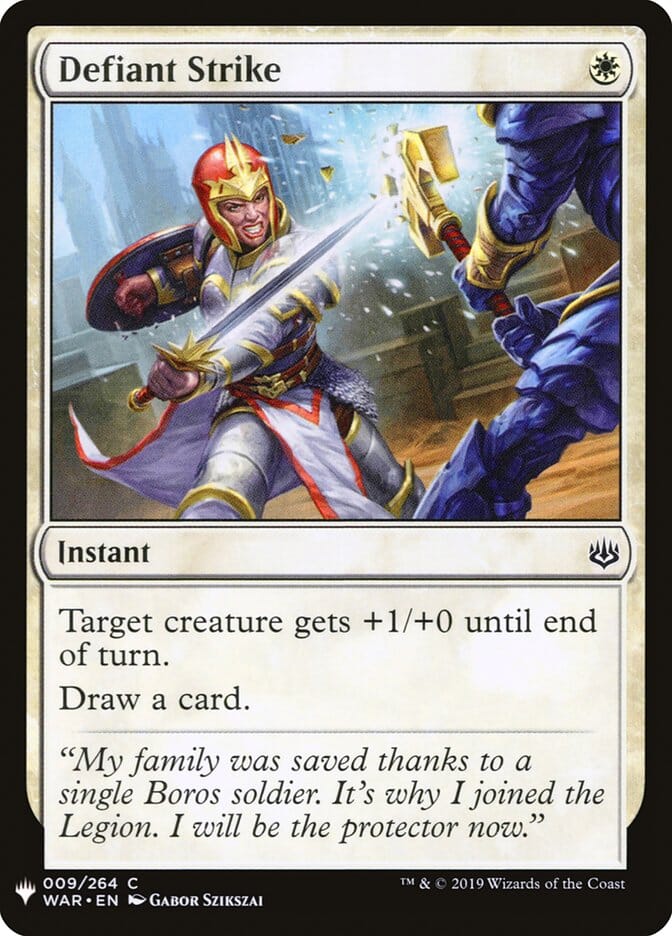 Defiant Strike [Mystery Booster] MTG Single Magic: The Gathering  | Multizone: Comics And Games