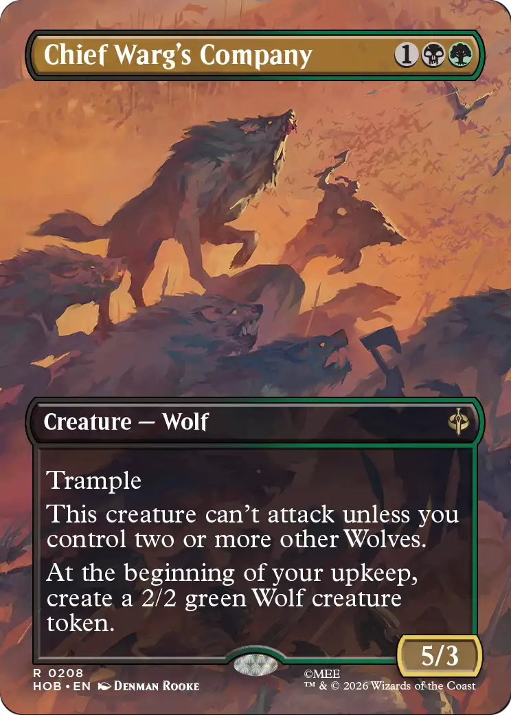 Chief Warg's Company (Borderless) [The Hobbit] | Multizone: Comics And Games