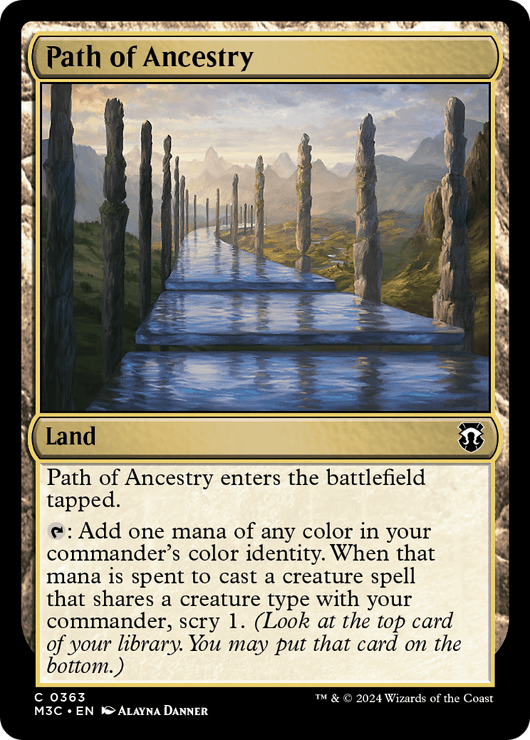 Path of Ancestry (Ripple Foil) [Modern Horizons 3 Commander] MTG Single Magic: The Gathering  | Multizone: Comics And Games