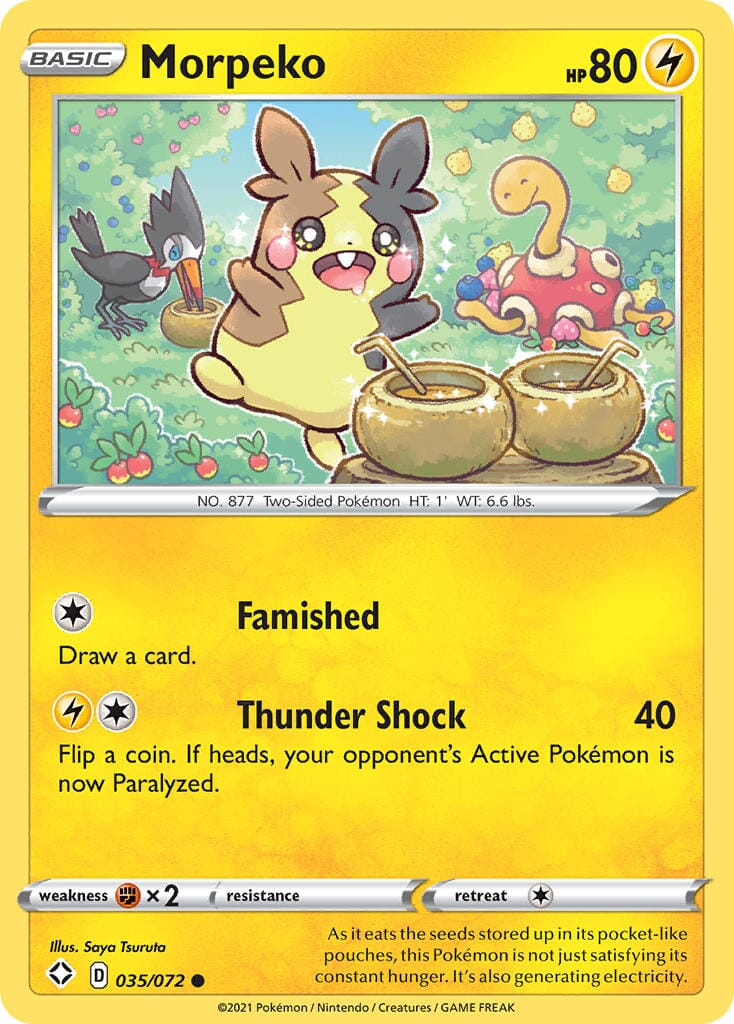 Morpeko (035/072) [Sword & Shield: Shining Fates] Pokemon Single Pokémon  | Multizone: Comics And Games