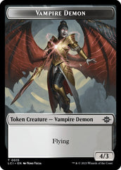 Vampire // Vampire Demon Double-Sided Token [The Lost Caverns of Ixalan Tokens] MTG Single Magic: The Gathering  | Multizone: Comics And Games