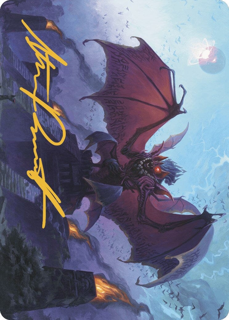 Aclazotz, Deepest Betrayal Art Card (Gold-Stamped Signature) [The Lost Caverns of Ixalan Art Series] MTG Single Magic: The Gathering  | Multizone: Comics And Games