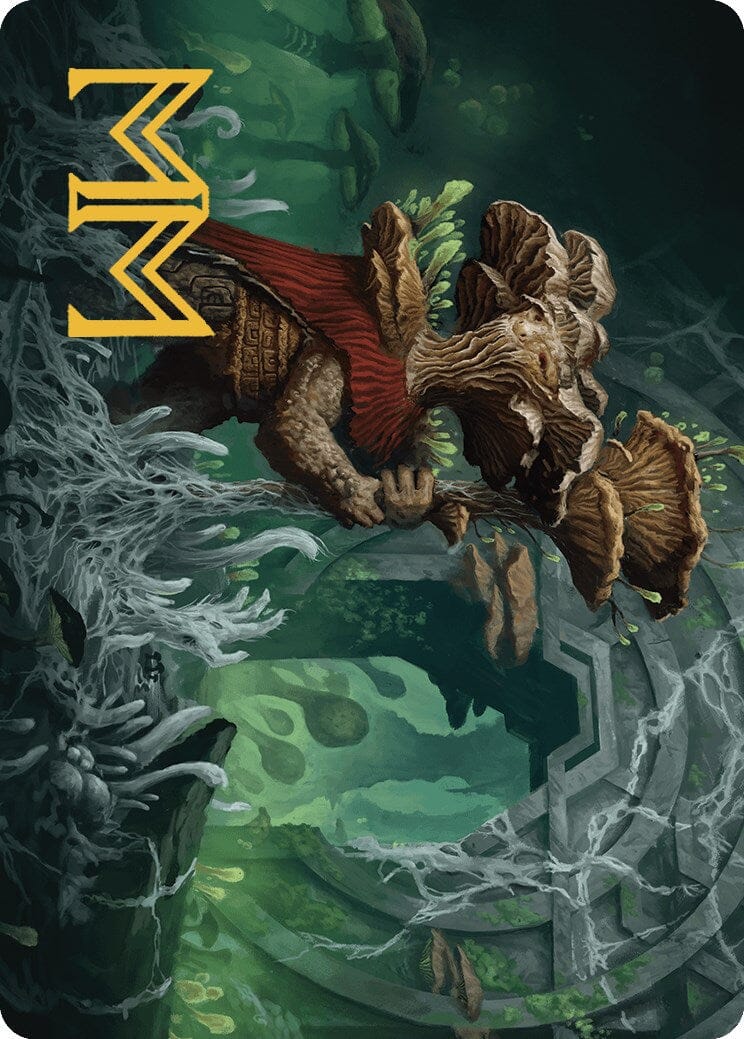 Tendril of the Mycotyrant Art Card (Gold-Stamped Signature) [The Lost Caverns of Ixalan Art Series] MTG Single Magic: The Gathering  | Multizone: Comics And Games