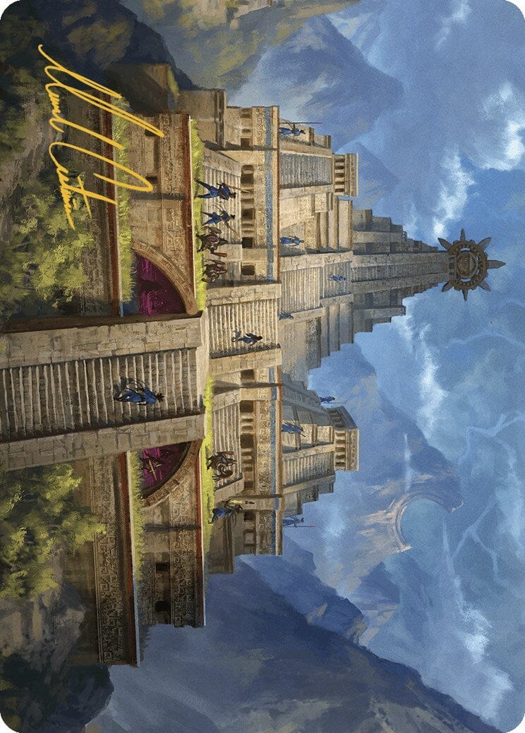 Barracks of the Thousand Art Card (Gold-Stamped Signature) [The Lost Caverns of Ixalan Art Series] MTG Single Magic: The Gathering  | Multizone: Comics And Games