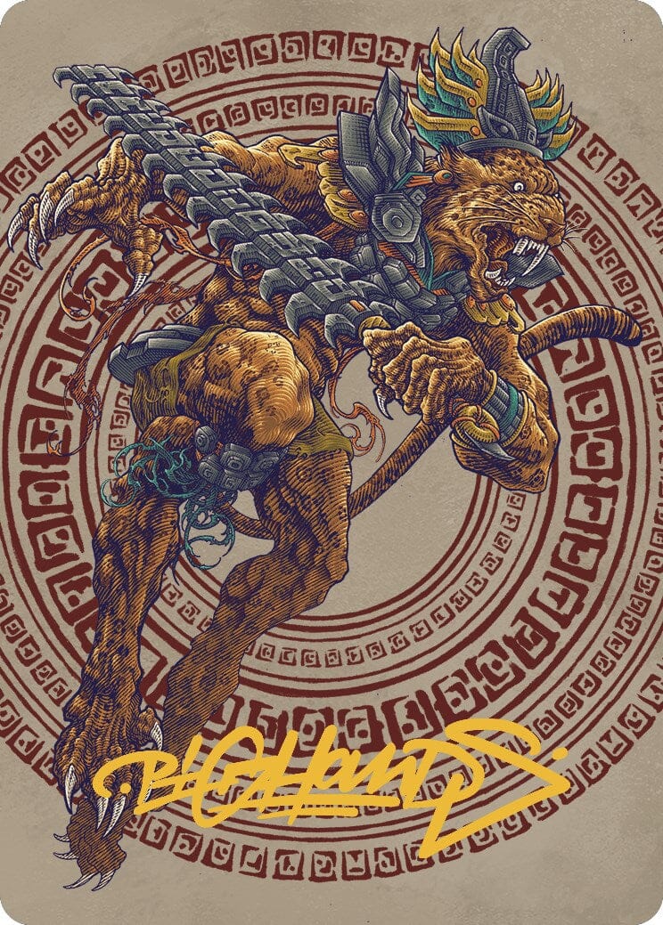 Sovereign Okinec Ahau Art Card (Gold-Stamped Signature) [The Lost Caverns of Ixalan Art Series] MTG Single Magic: The Gathering  | Multizone: Comics And Games