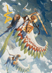 Resplendent Angel Art Card (5/81) (Gold-Stamped Signature) [The Lost Caverns of Ixalan Art Series] MTG Single Magic: The Gathering  | Multizone: Comics And Games