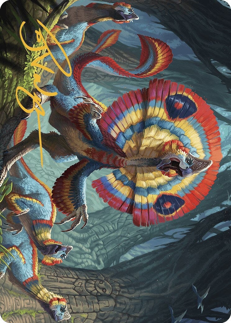 Sunfrill Imitator Art Card (Gold-Stamped Signature) [The Lost Caverns of Ixalan Art Series] MTG Single Magic: The Gathering  | Multizone: Comics And Games