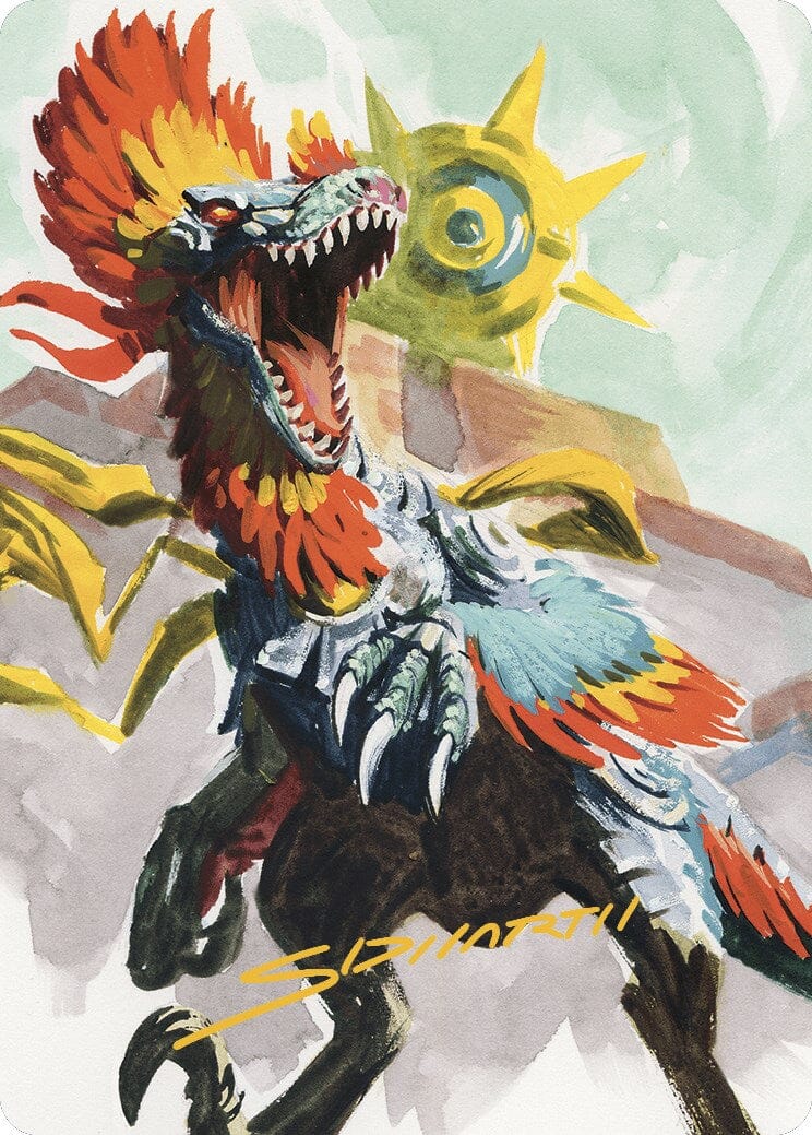 Pantlaza, Sun-Favored Art Card (Gold-Stamped Signature) [The Lost Caverns of Ixalan Art Series] MTG Single Magic: The Gathering  | Multizone: Comics And Games