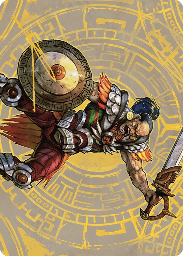Inti, Seneschal of the Sun Art Card (Gold-Stamped Signature) [The Lost Caverns of Ixalan Art Series] MTG Single Magic: The Gathering  | Multizone: Comics And Games