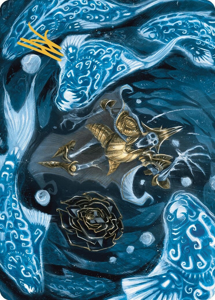 Eaten by Piranhas Art Card (Gold-Stamped Signature) [The Lost Caverns of Ixalan Art Series] MTG Single Magic: The Gathering  | Multizone: Comics And Games