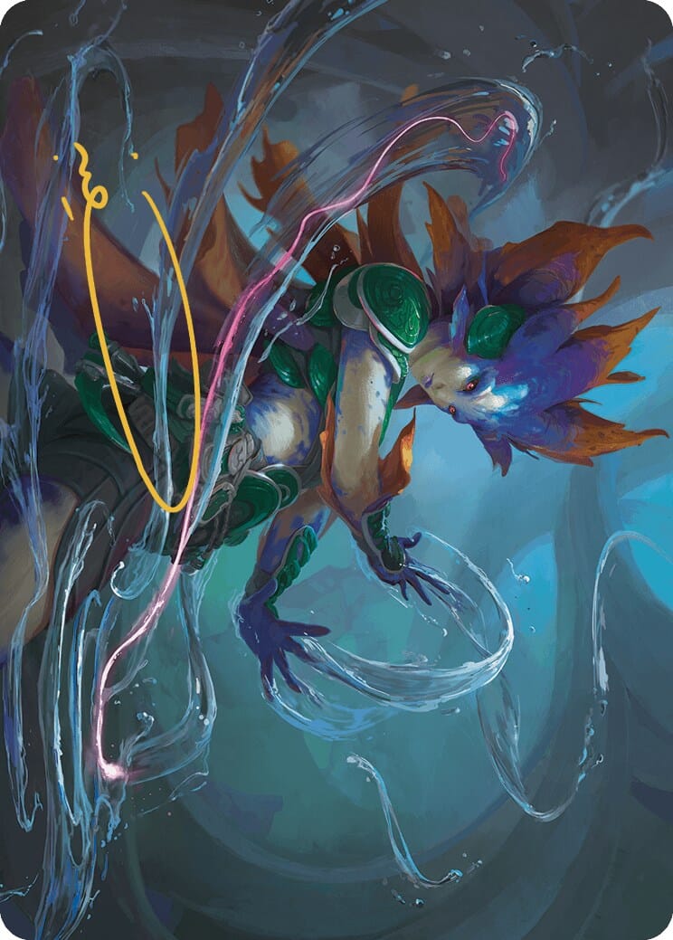 Nicanzil, Current Conductor Art Card (Gold-Stamped Signature) [The Lost Caverns of Ixalan Art Series] MTG Single Magic: The Gathering  | Multizone: Comics And Games