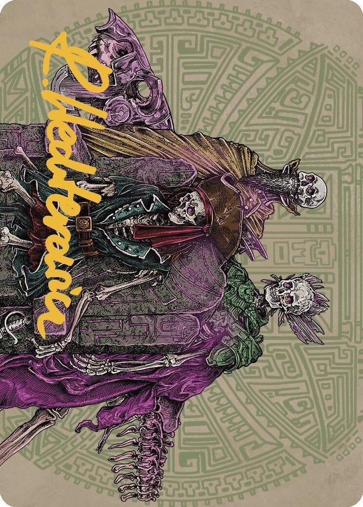 Throne of the Grim Captain Art Card (Gold-Stamped Signature) [The Lost Caverns of Ixalan Art Series] MTG Single Magic: The Gathering  | Multizone: Comics And Games