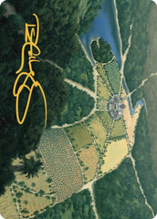 Restless Prairie Art Card (Gold-Stamped Signature) [The Lost Caverns of Ixalan Art Series] MTG Single Magic: The Gathering  | Multizone: Comics And Games