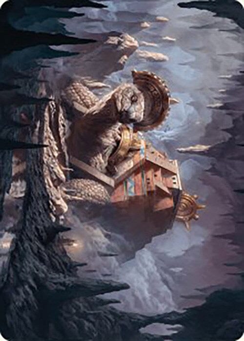 Bedrock Tortoise Art Card [The Lost Caverns of Ixalan Art Series] MTG Single Magic: The Gathering  | Multizone: Comics And Games