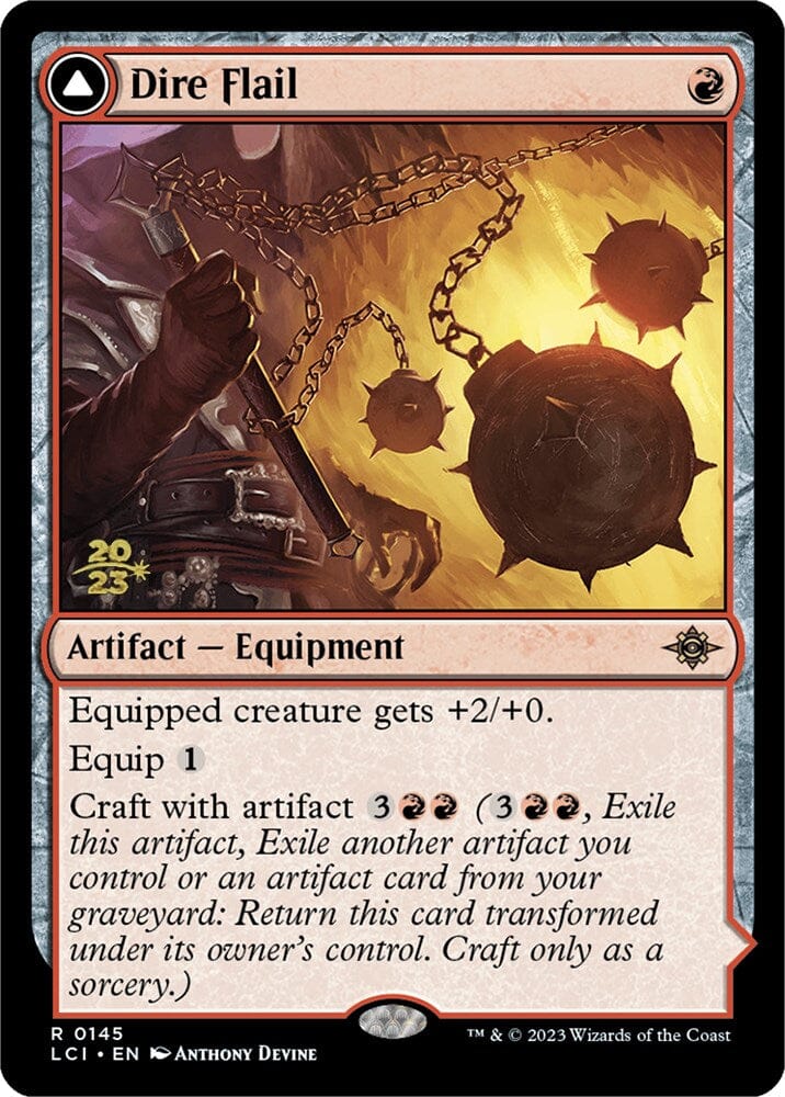 Dire Flail // Dire Blunderbuss [The Lost Caverns of Ixalan Prerelease Cards] MTG Single Magic: The Gathering  | Multizone: Comics And Games