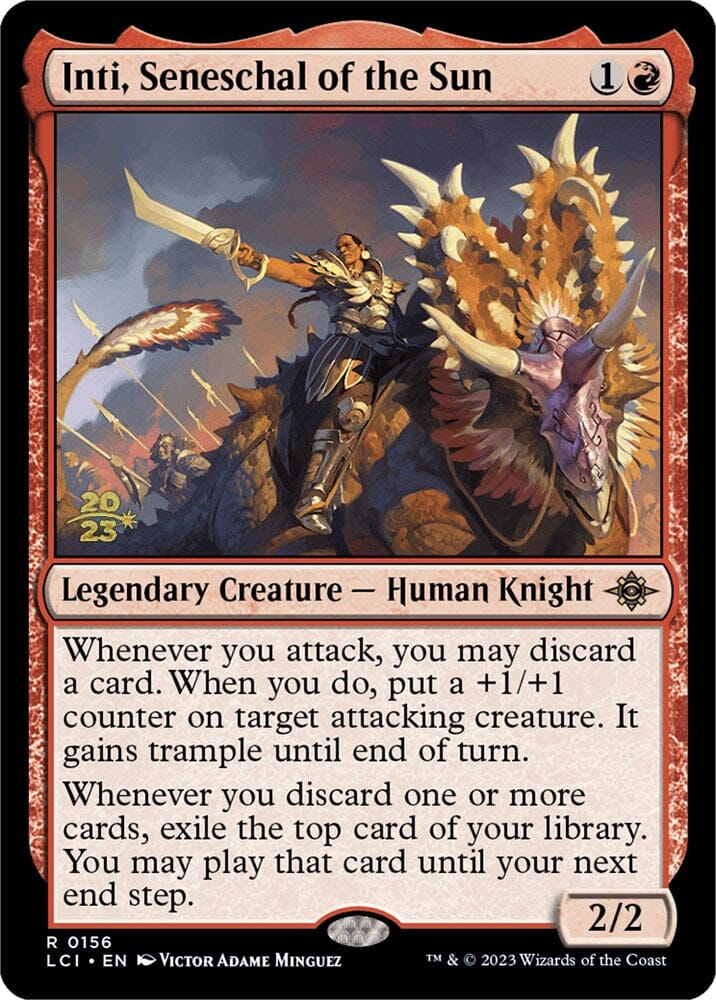 Inti, Seneschal of the Sun [The Lost Caverns of Ixalan Prerelease Cards] MTG Single Magic: The Gathering  | Multizone: Comics And Games