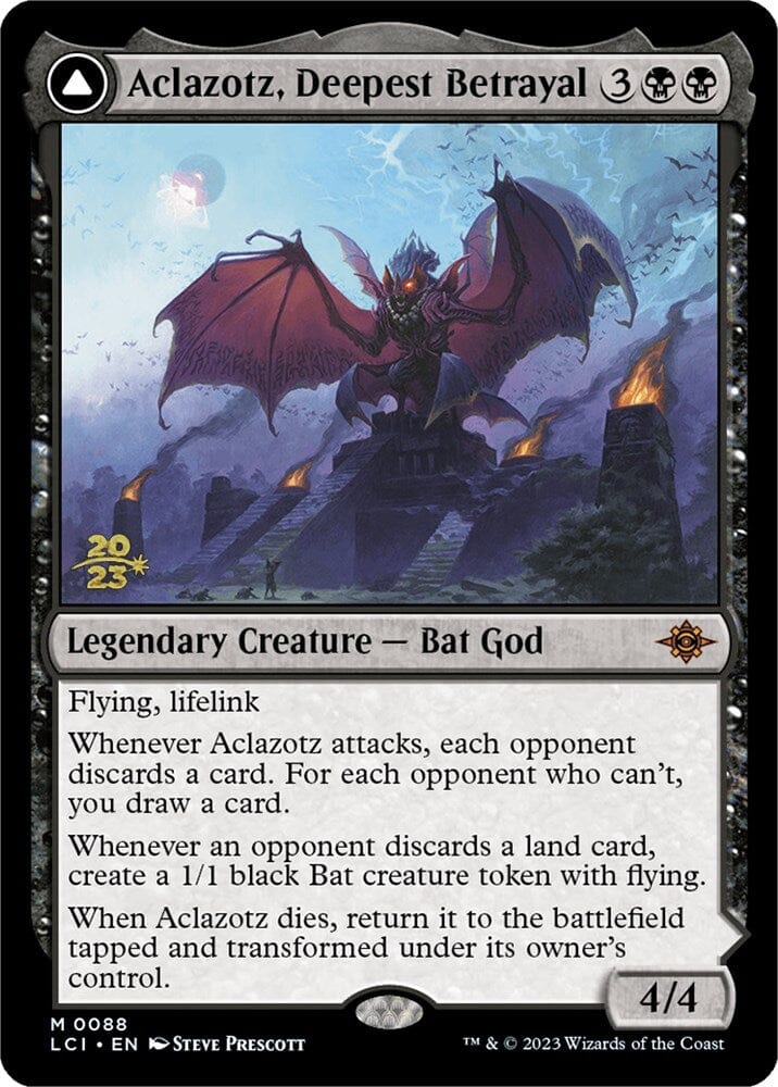 Aclazotz, Deepest Betrayal // Temple of the Dead [The Lost Caverns of Ixalan Prerelease Cards] MTG Single Magic: The Gathering  | Multizone: Comics And Games