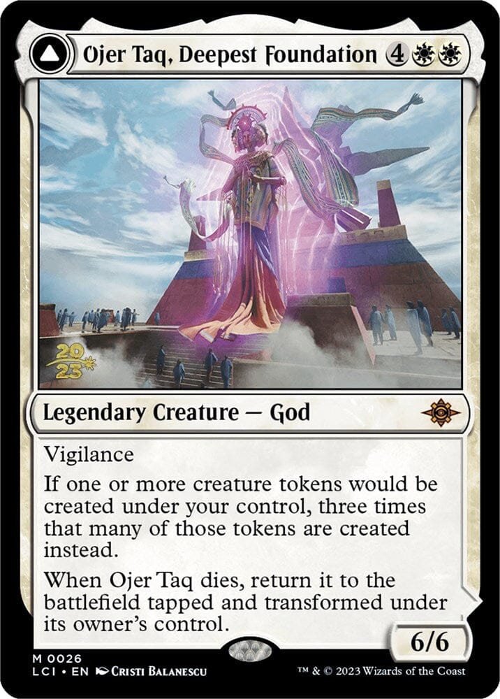 Ojer Taq, Deepest Foundation // Temple of Civilization [The Lost Caverns of Ixalan Prerelease Cards] MTG Single Magic: The Gathering  | Multizone: Comics And Games