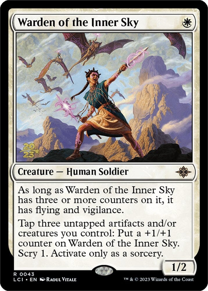 Warden of the Inner Sky [The Lost Caverns of Ixalan Prerelease Cards] MTG Single Magic: The Gathering  | Multizone: Comics And Games