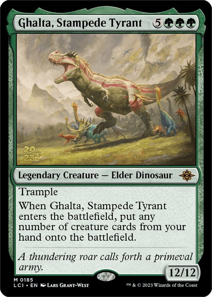 Ghalta, Stampede Tyrant [The Lost Caverns of Ixalan Prerelease Cards] MTG Single Magic: The Gathering  | Multizone: Comics And Games