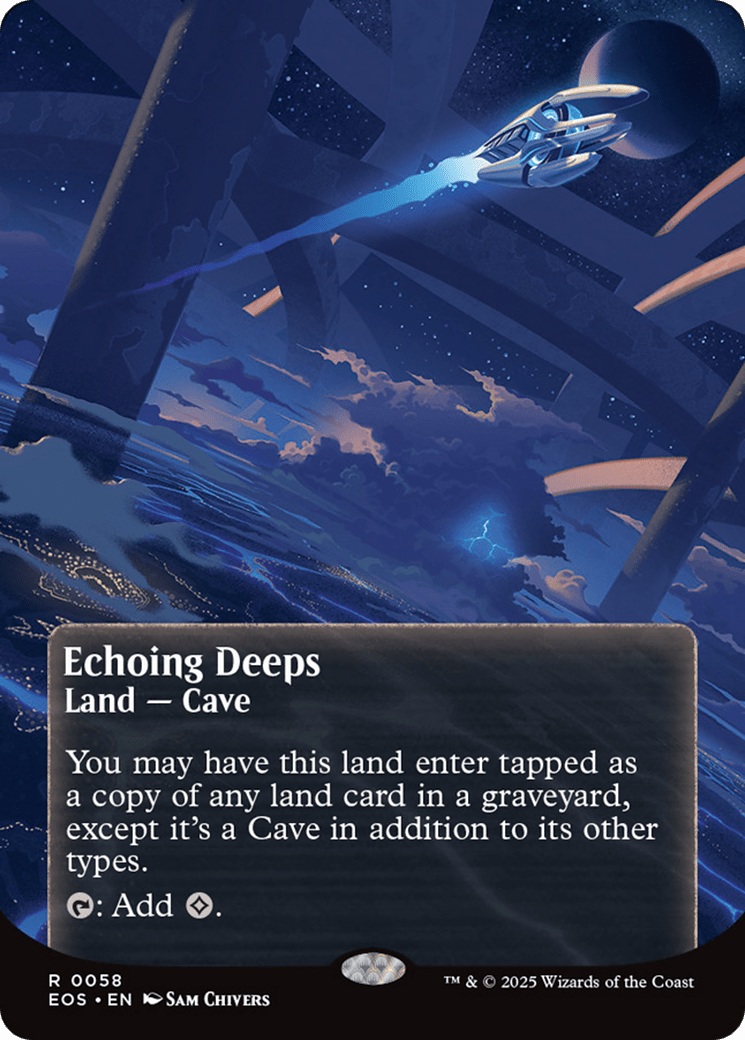 Echoing Deeps (0058) (Borderless) [Edge of Eternities: Stellar Sights] MTG Single Magic: The Gathering  | Multizone: Comics And Games