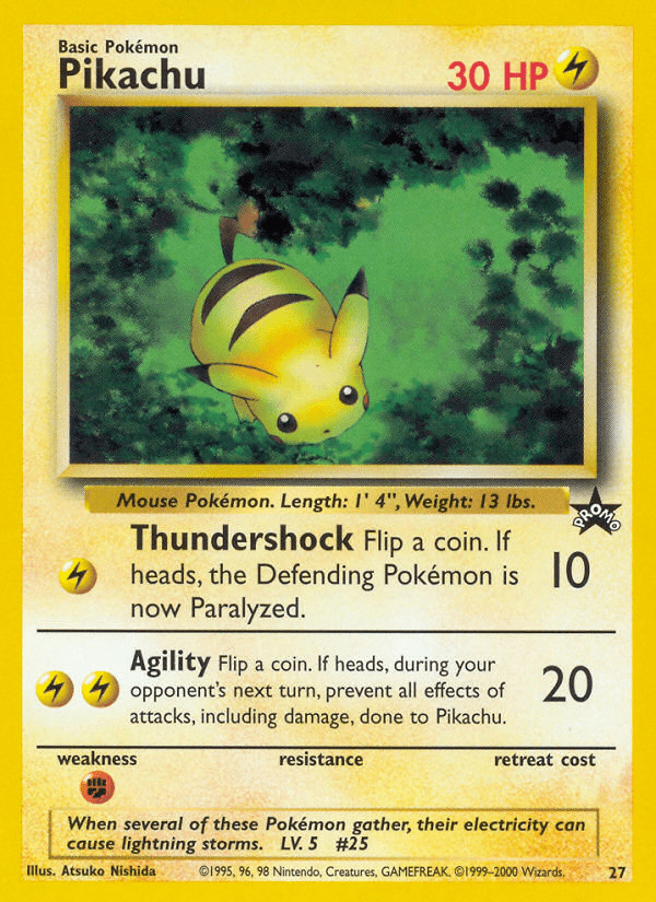 Pikachu (27) [Wizards of the Coast: Black Star Promos] Pokemon Single Pokémon  | Multizone: Comics And Games