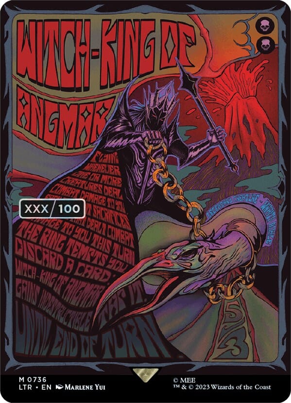 Witch-king of Angmar (Borderless Poster) (Serialized) [The Lord of the Rings: Tales of Middle-Earth] MTG Single Magic: The Gathering  | Multizone: Comics And Games