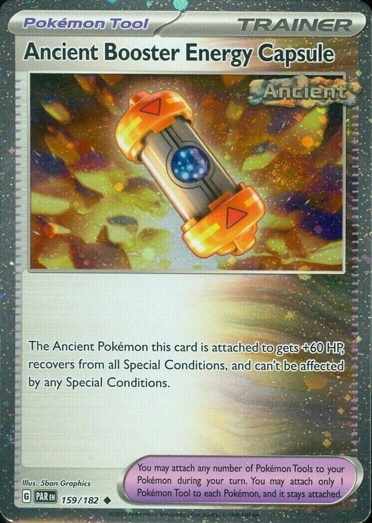 Ancient Booster Energy Capsule (159/182) (Cosmos Holo) [Scarlet & Violet: Paradox Rift] Pokemon Single Pokémon  | Multizone: Comics And Games