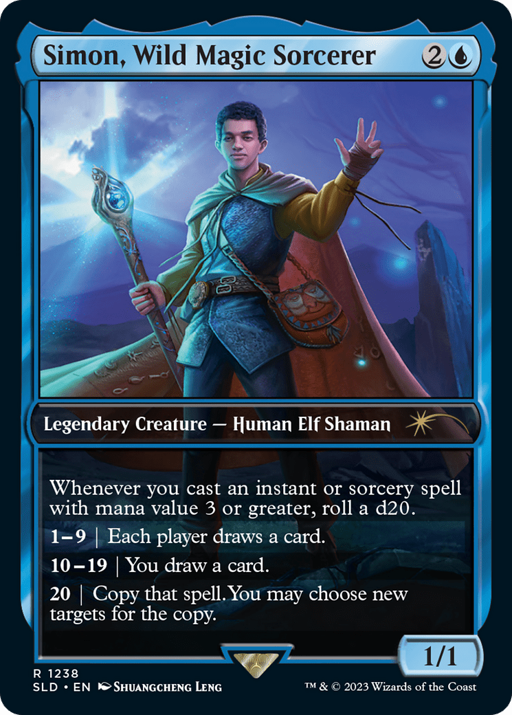 Simon, Wild Magic Sorcerer [Secret Lair Drop Series] MTG Single Magic: The Gathering  | Multizone: Comics And Games