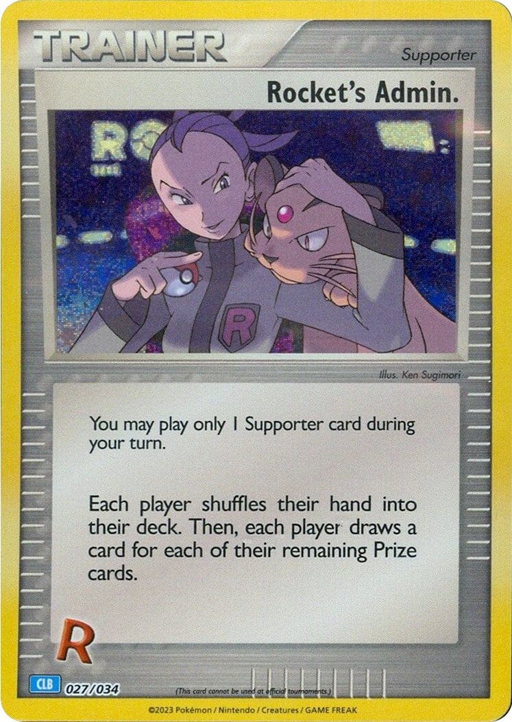 Rocket's Admin. (CLB) [Trading Card Game Classic] Pokemon Single Pokémon  | Multizone: Comics And Games