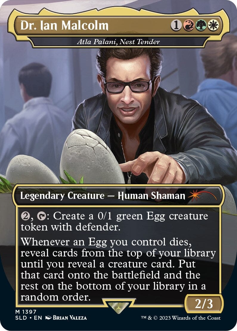 Dr. Ian Malcolm - Atla Palani, Nest Tender [Secret Lair Drop Series] MTG Single Magic: The Gathering  | Multizone: Comics And Games