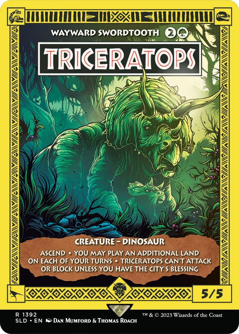 Triceratops - Wayward Swordtooth [Secret Lair Drop Series] MTG Single Magic: The Gathering  | Multizone: Comics And Games