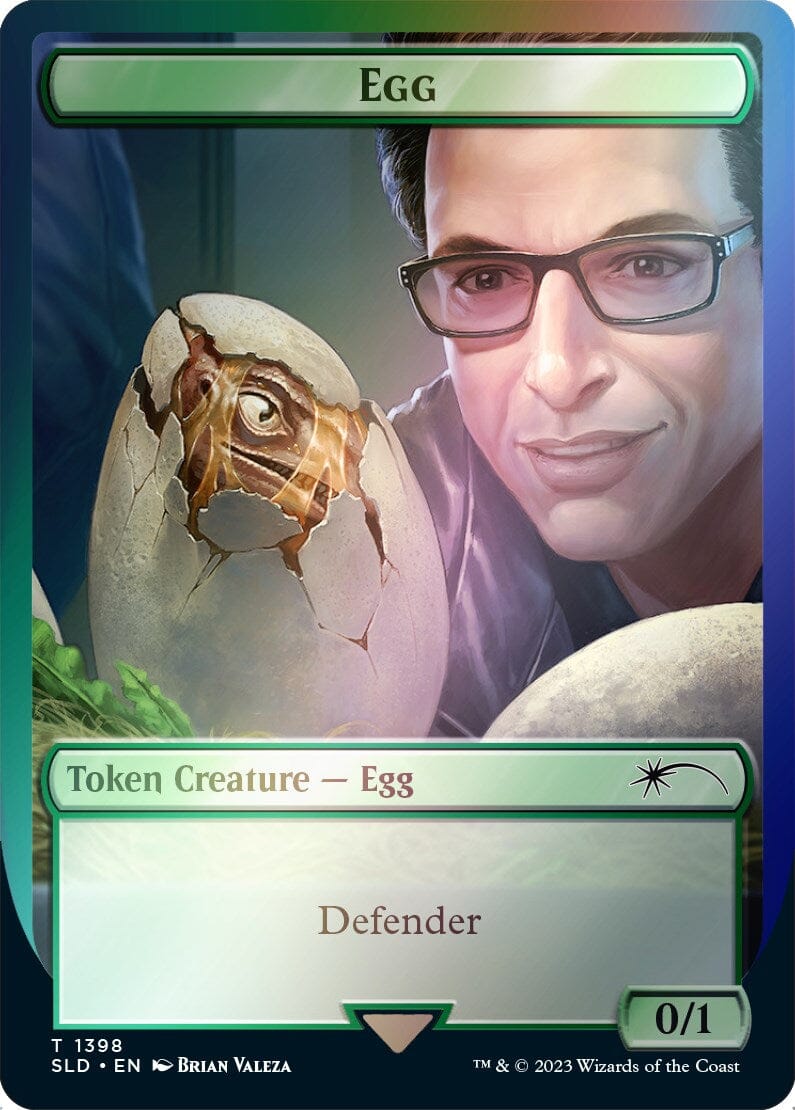 Egg Token (Rainbow Foil) [Secret Lair Drop Series] MTG Single Magic: The Gathering  | Multizone: Comics And Games