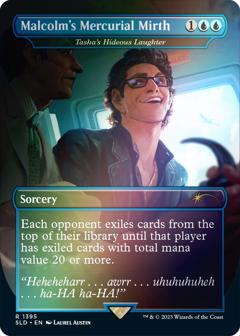 Malcolm's Mercurial Mirth - Tasha's Hideous Laughter (Rainbow Foil) [Secret Lair Drop Series] MTG Single Magic: The Gathering  | Multizone: Comics And Games