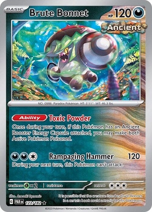 Brute Bonnet (123/182) (Cosmos Holo) [Scarlet & Violet: Paradox Rift] Pokemon Single Pokémon  | Multizone: Comics And Games
