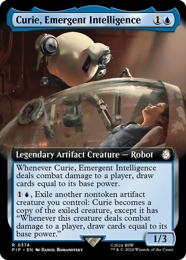 Curie, Emergent Intelligence (Extended Art) [Fallout] MTG Single Magic: The Gathering  | Multizone: Comics And Games