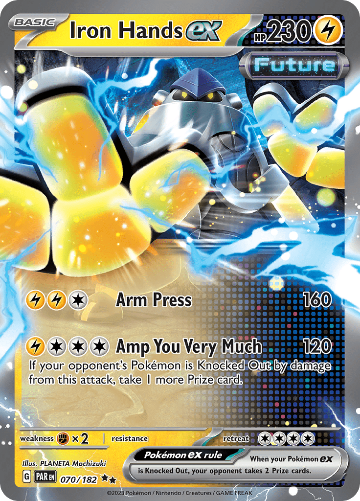 Iron Hands ex (070/182) [Scarlet & Violet: Paradox Rift] Pokemon Single Pokémon  | Multizone: Comics And Games